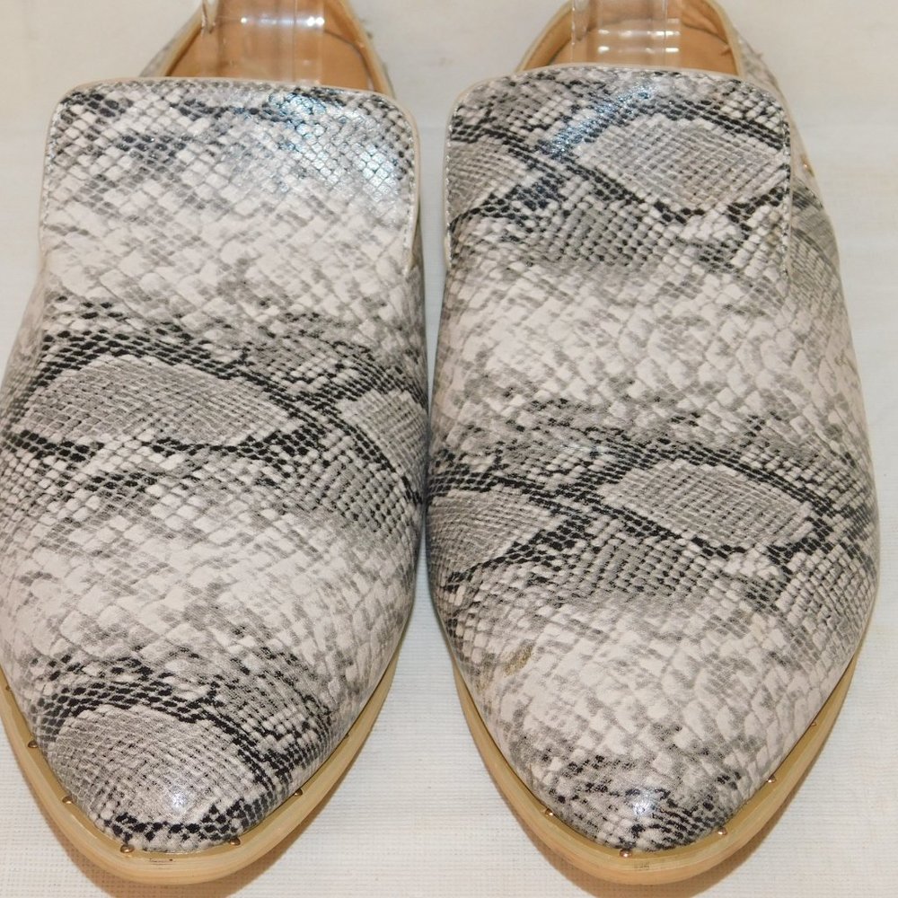 Ccocci Snakeskin Print Slip On Mules Slides Size 8 - image 2